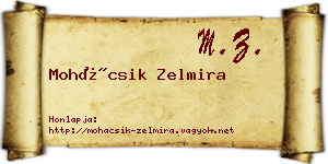 Mohácsik Zelmira névjegykártya